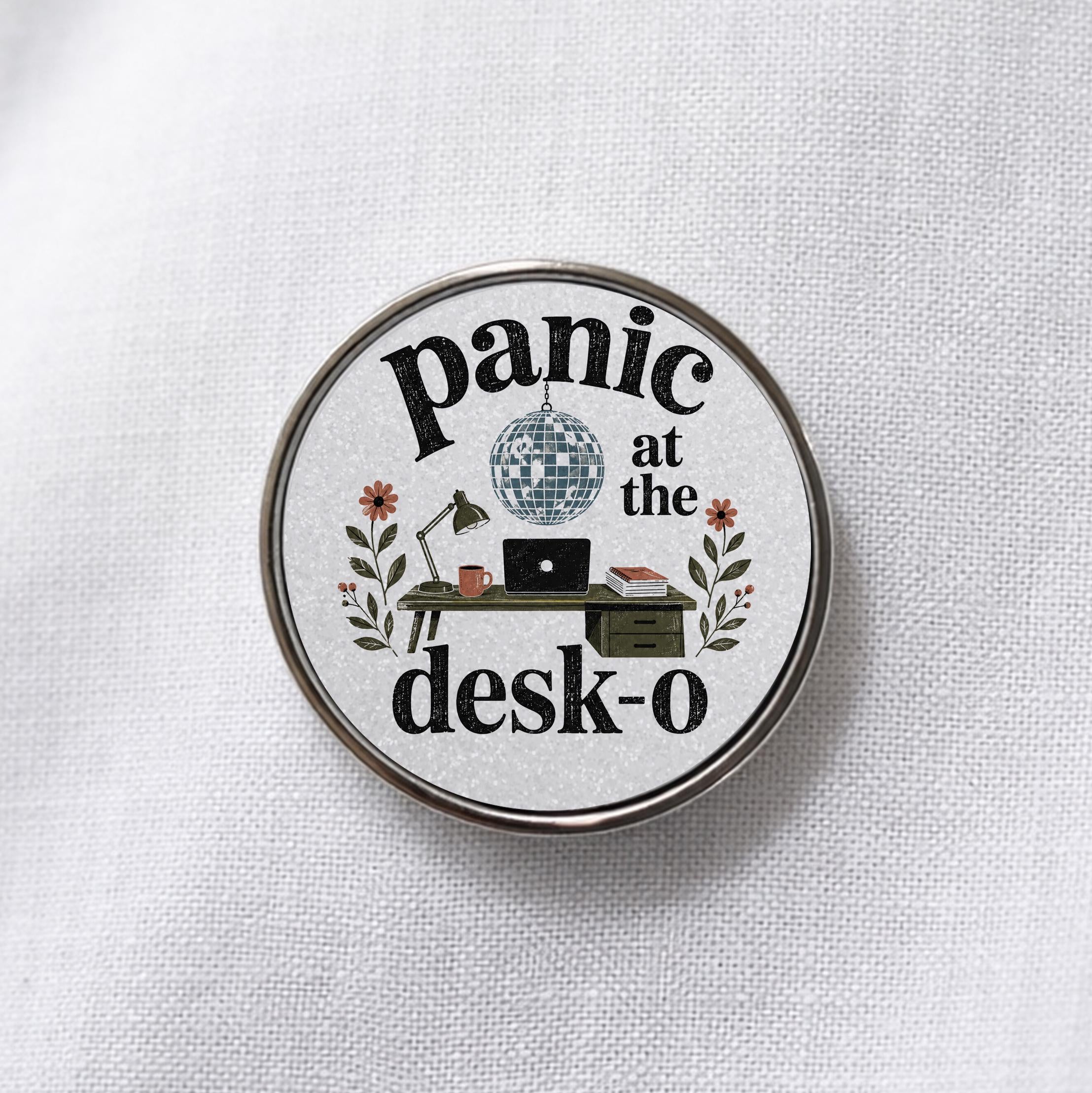 Panic at the Desk O Lapel Pin