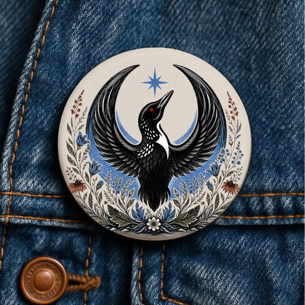 Rebel Loon Button