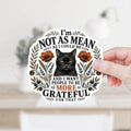 I'm Not As Mean As I Could Be Decal