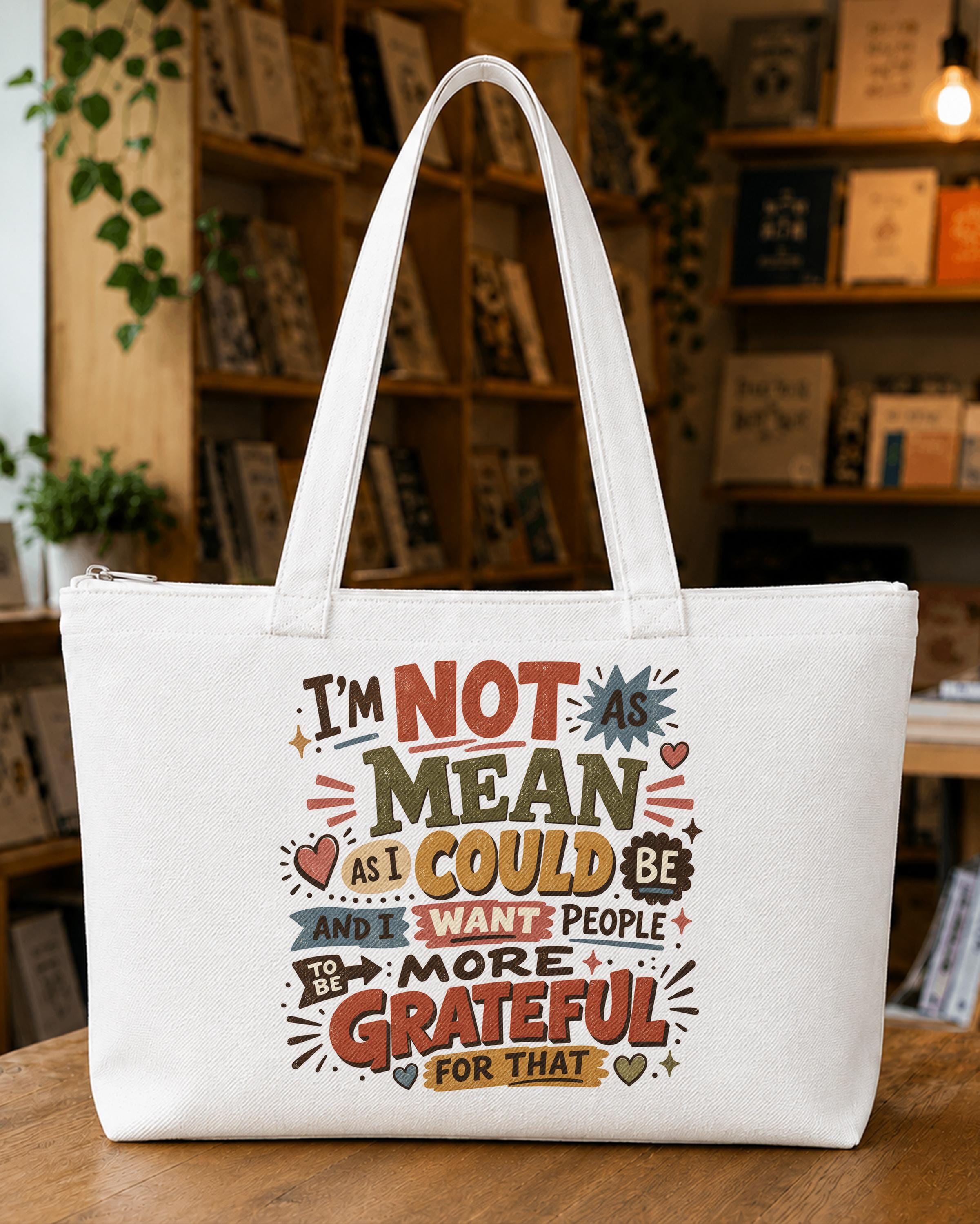 I'm Not As Mean As I Could Be Tote Bag