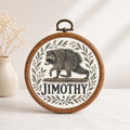 Jimothy Raccoon Faux Embroidery Hoop