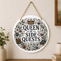 Queen of Side Quests Wall Hanging