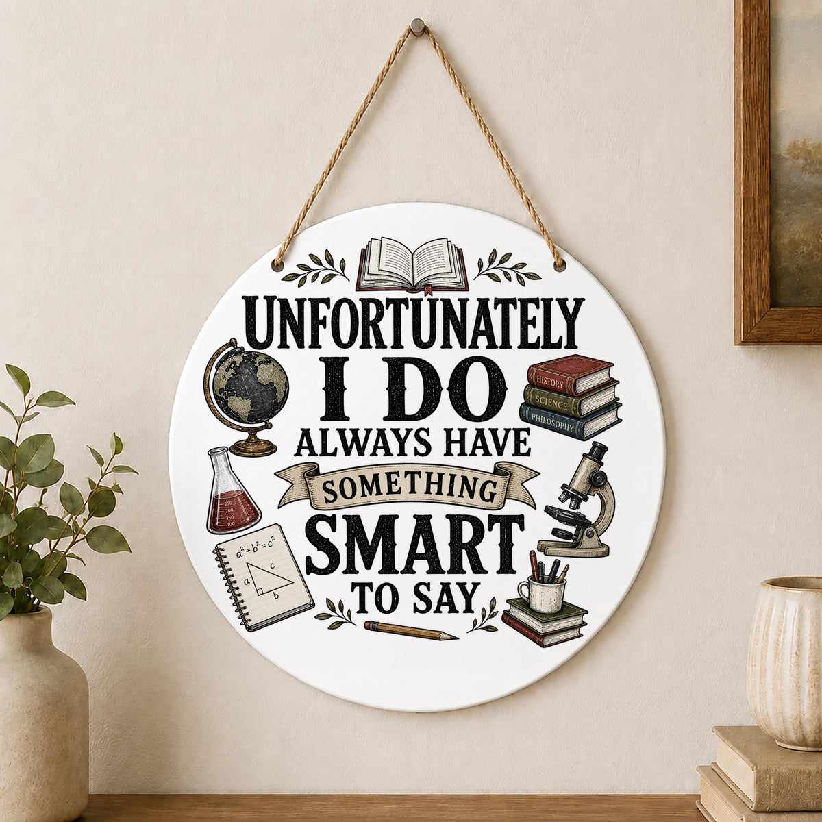 Unfortunately I Do Always Have Something Smart to Say Wall Hanging