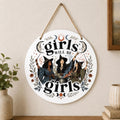 Girls Will Be Girls Witch Wall Hanging