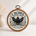 Crows Before Bros Faux Embroidery Hoop