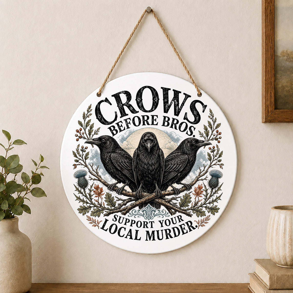 Crows Before Bros Wall Hanging