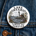 Lake Ontario Button Hidden FDT Anti Trump Pin Great Lakes Political Button Liberal Protest Pin Canada Resistance Anti MAGA Gift