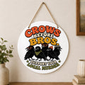 Crows Before Bros Feminist Wall Hanging