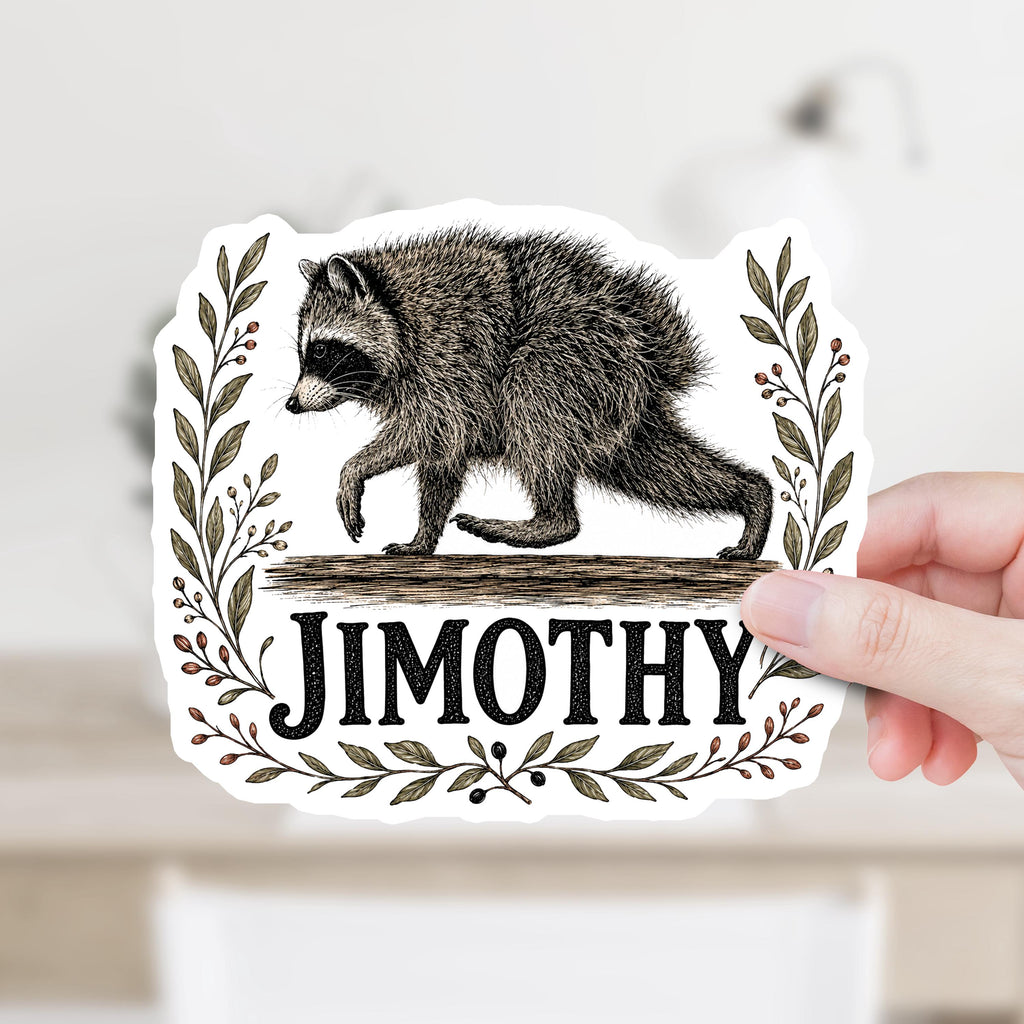 Jimothy Raccoon Sticker or Magnet