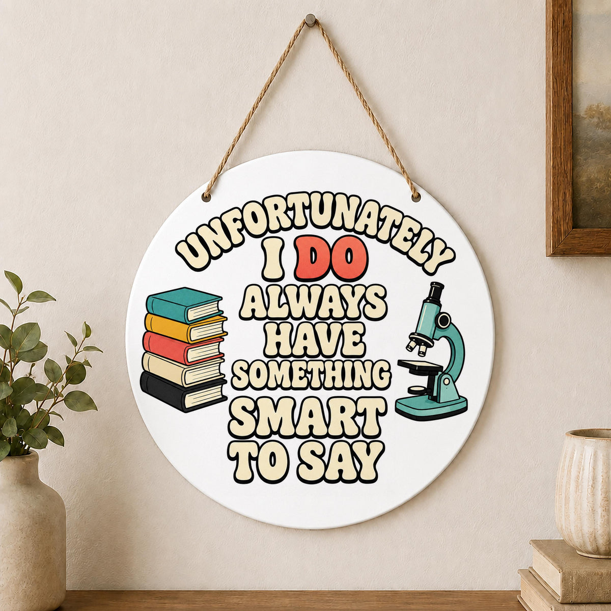 Unfortunately I Do Always Have Something Smart to Say Wall Hanging