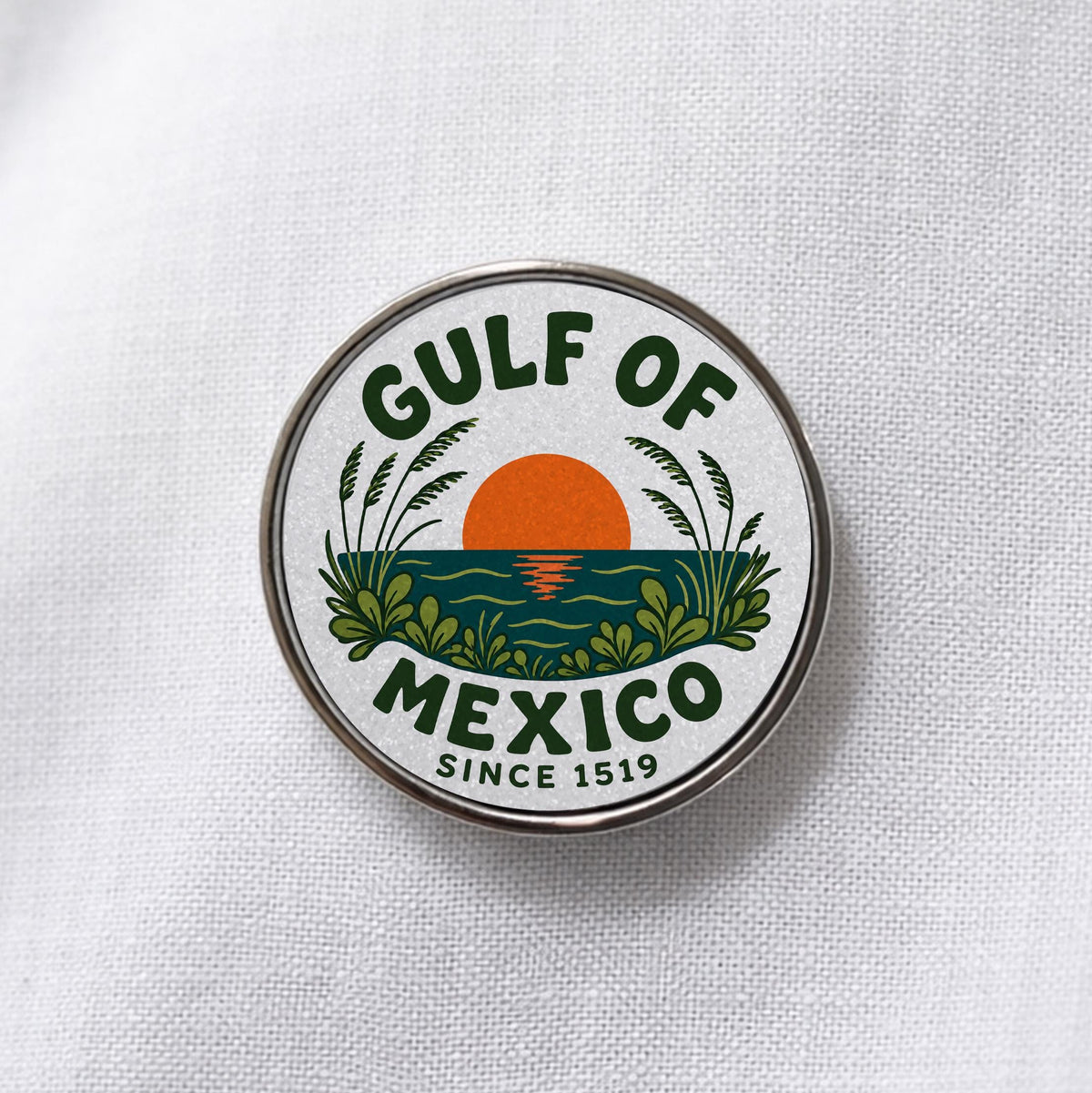 Gulf of Mexico Since 1519 Lapel Pin