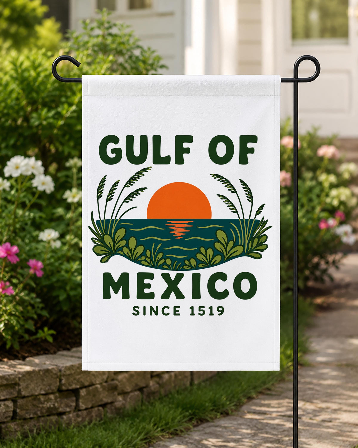 Gulf of Mexico Since 1519 Garden Flag