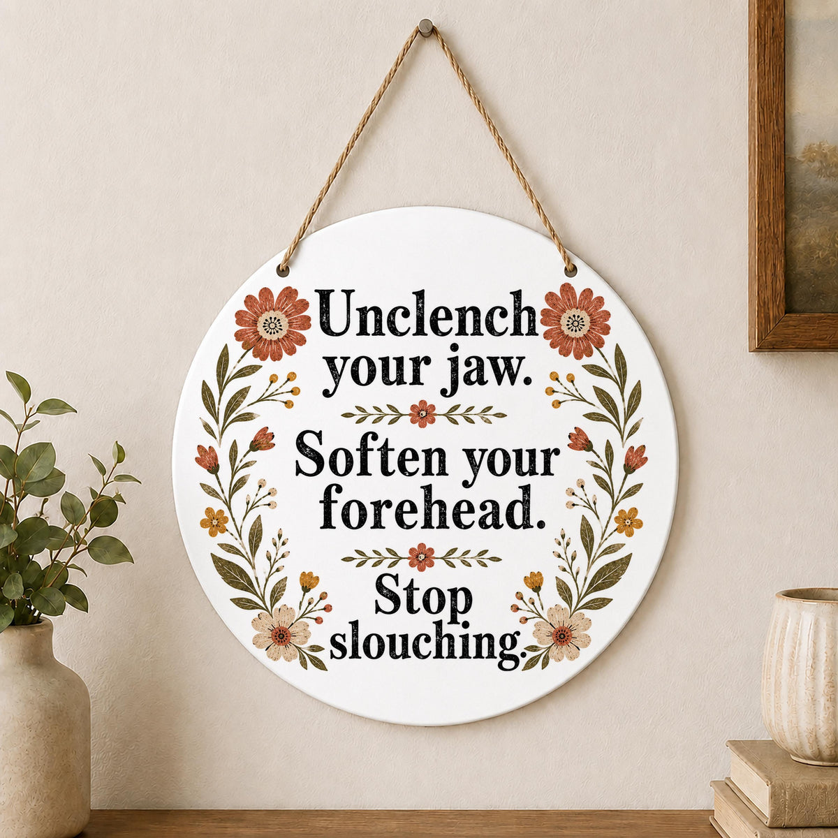 Unclench Your Jaw Wall Hanging