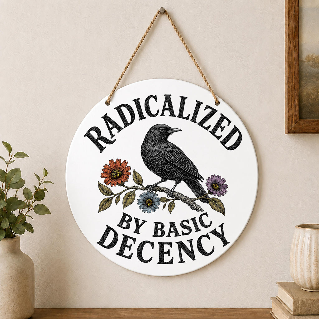 Radicalized by Basic Decency Wall Hanging