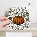 Fuck Trump Pumpkin Sticker or Magnet