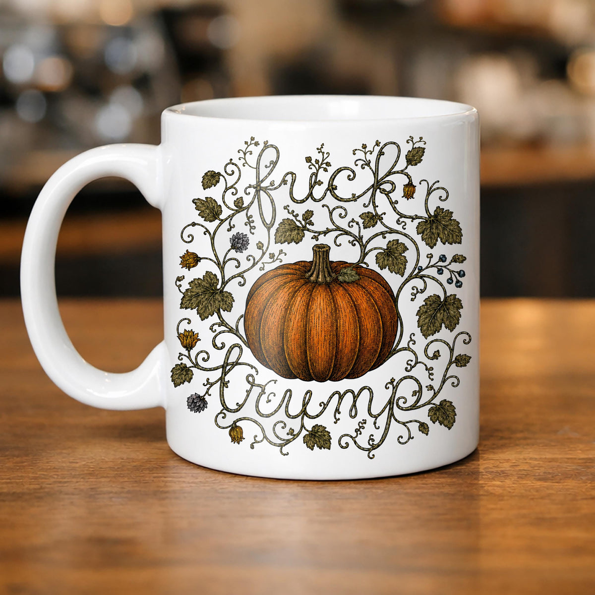Fuck Trump Pumpkin Mug
