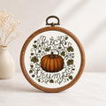 Fuck Trump Pumpkin Faux Embroidery Hoop
