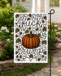 Fuck Trump Pumpkin Garden Flag