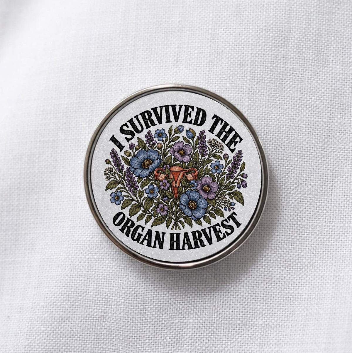 I Survived the Organ Harvest Lapel Pin