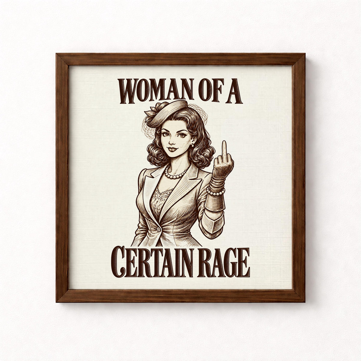Woman of a Certain Rage Unframed Art Print