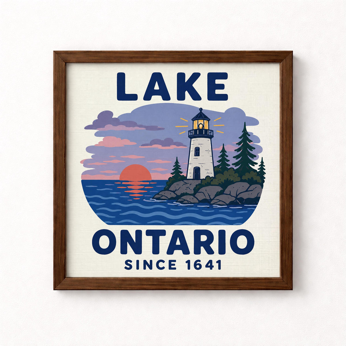 Lake Ontario Since 1641 Unframed Art Print