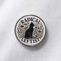 Radical Leftist Black Cat Lapel Pin