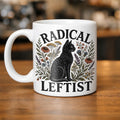 Radical Leftist Black Cat Mug