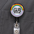 You Are Safe With Me Badge Reel