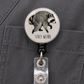 Jimothy Raccoon Badge Reel